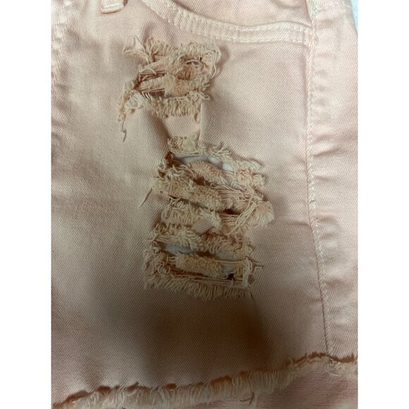 AKIRA Chicago Pink Distressed Cut Off Stretch Shorts Women's Size Small - Picture 9 of 10
